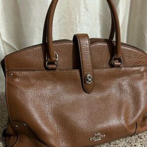 Coach Mercer 35 brown Leather satchel  purse